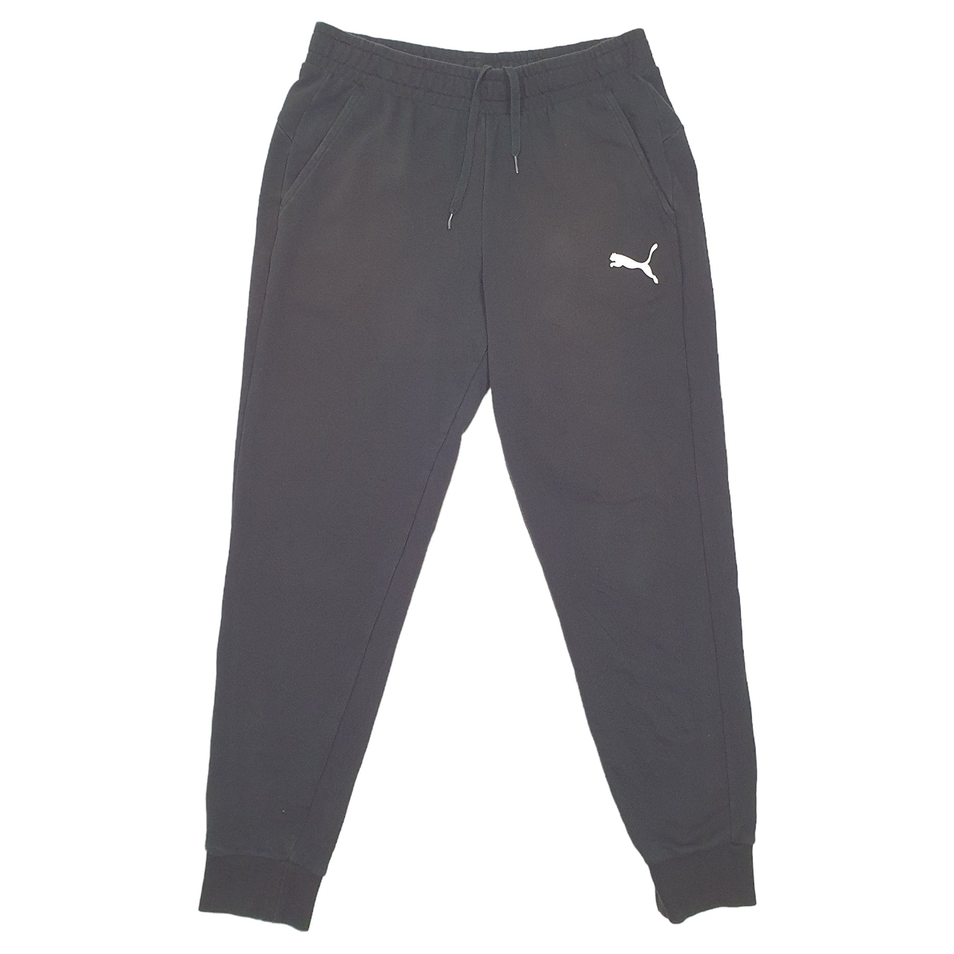 Mens Black Puma  Jogger Trousers