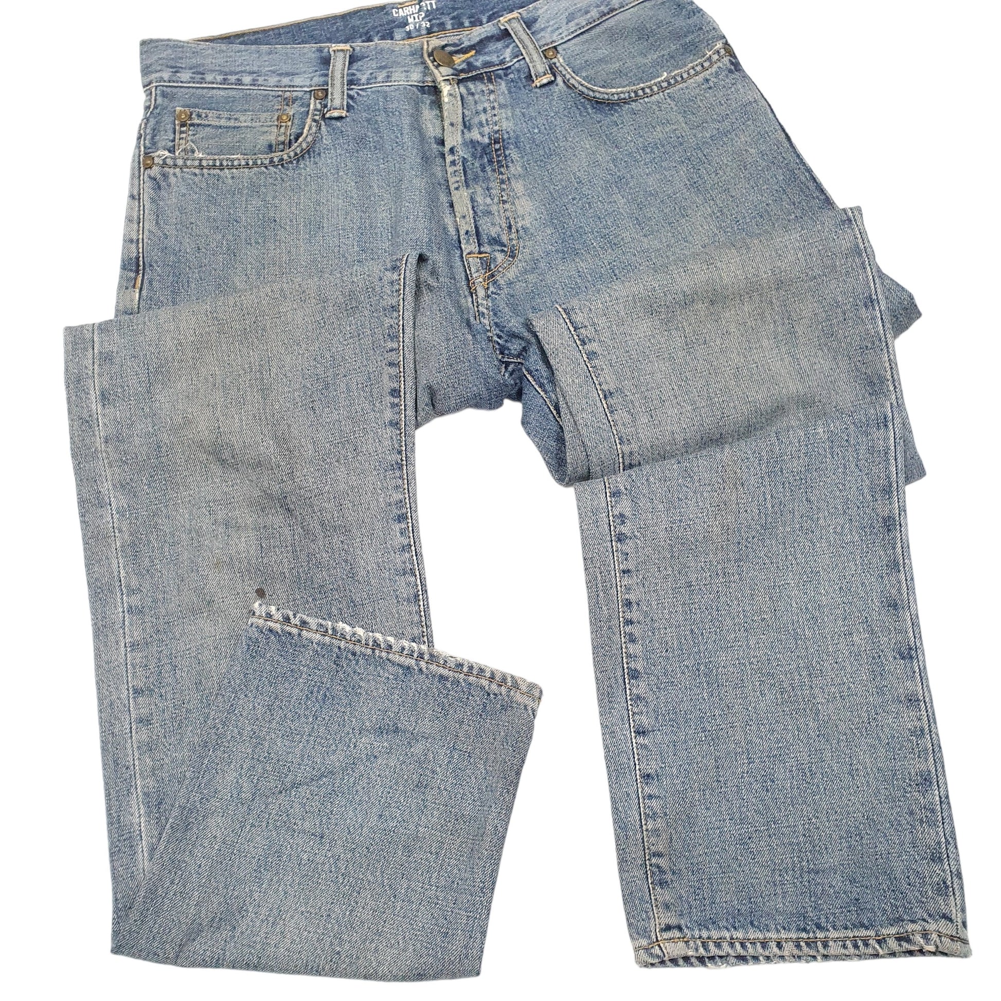 Mens Blue Carhartt WIP Oakland Pant Regular Casual JeansW30 L32