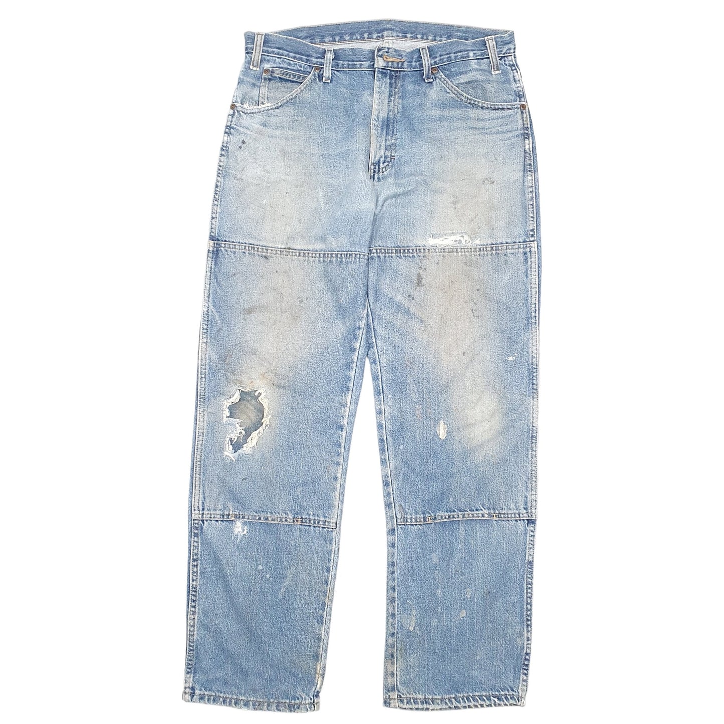 Mens Blue Dickies Double Knee Carpenter JeansW34 L32