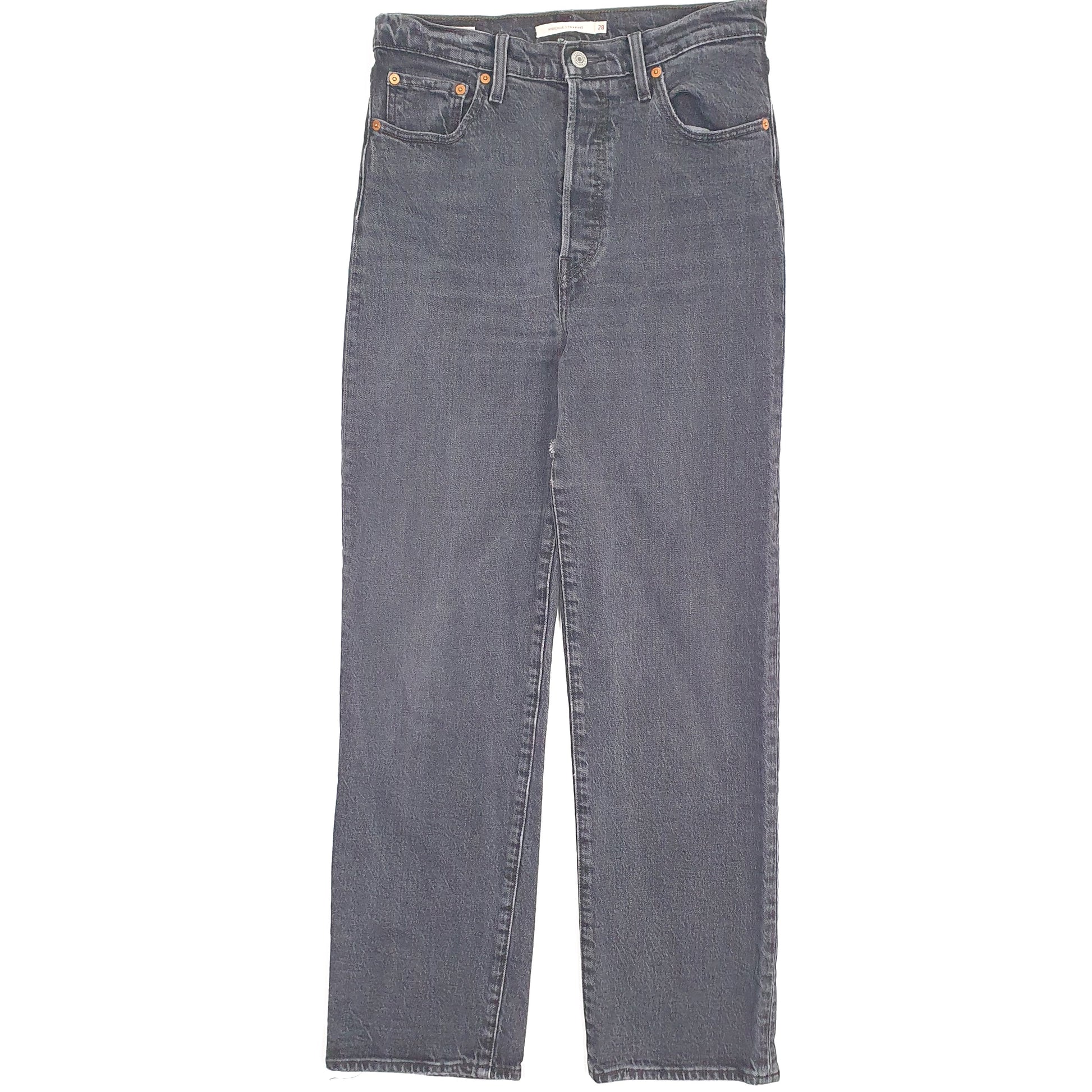 Womens Grey Levis  Ribcage JeansW28 L30