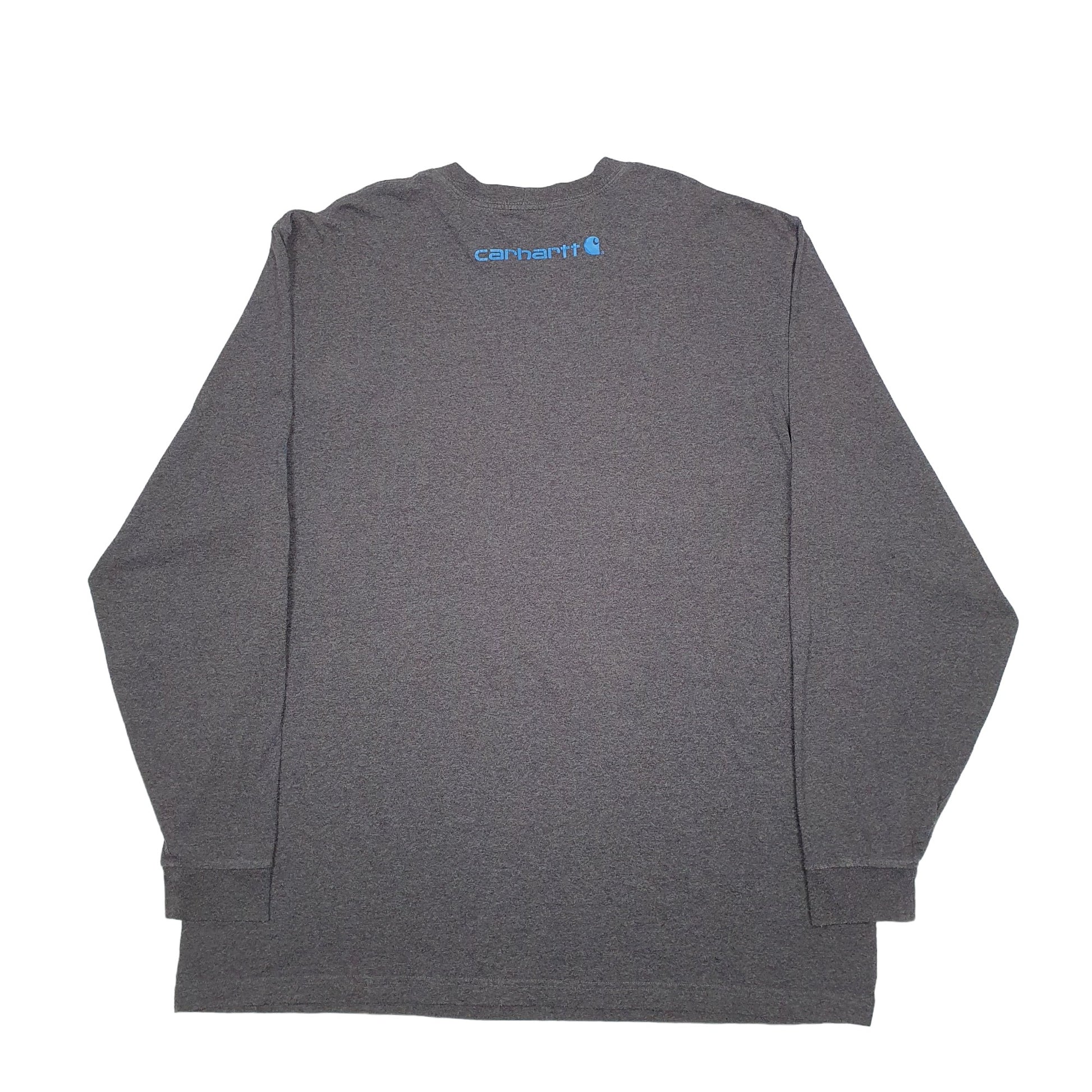 Mens Grey Carhartt  Long Sleeve T Shirt