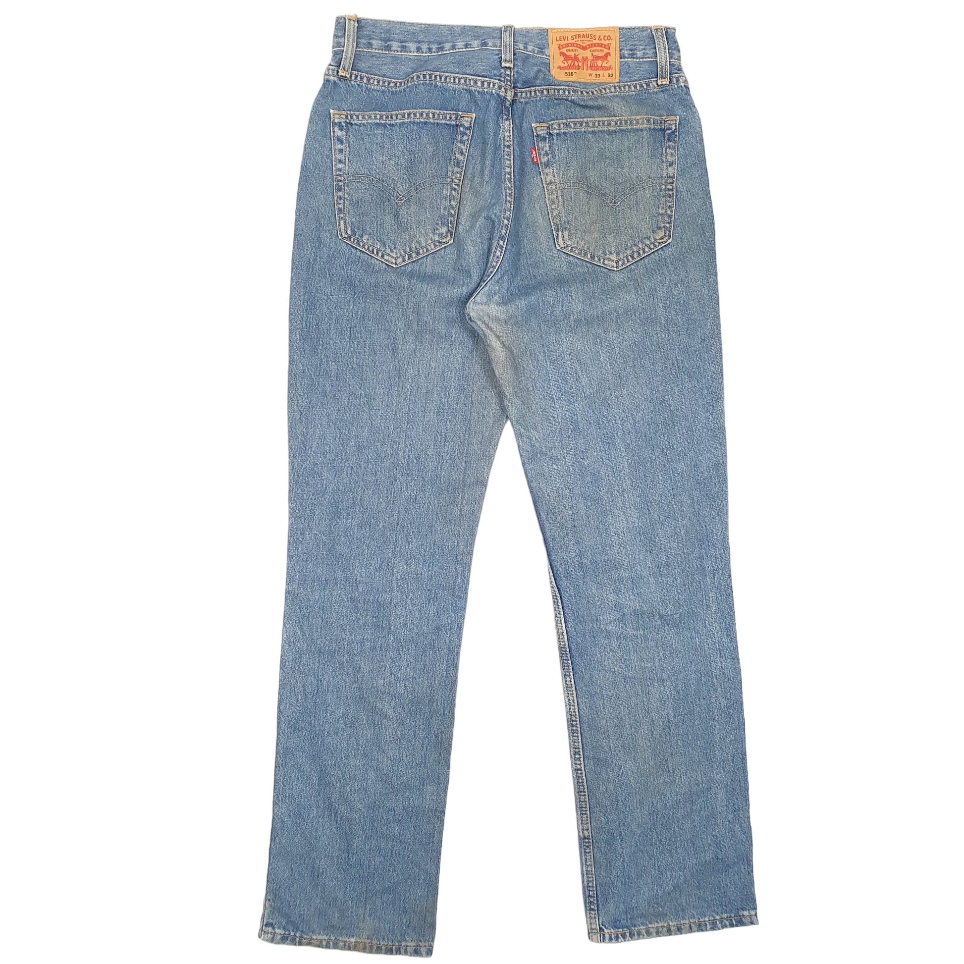 Mens Blue Levis  516 JeansW33 L32