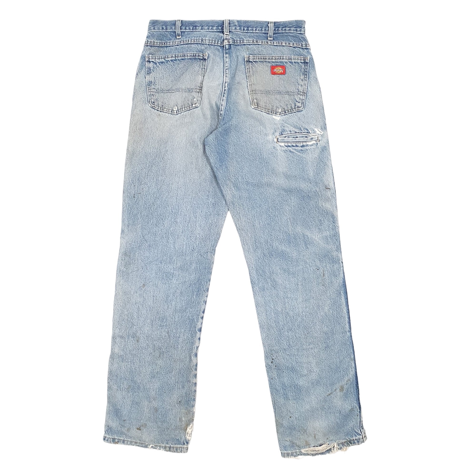 Mens Blue Dickies Double Knee Carpenter JeansW33 L34