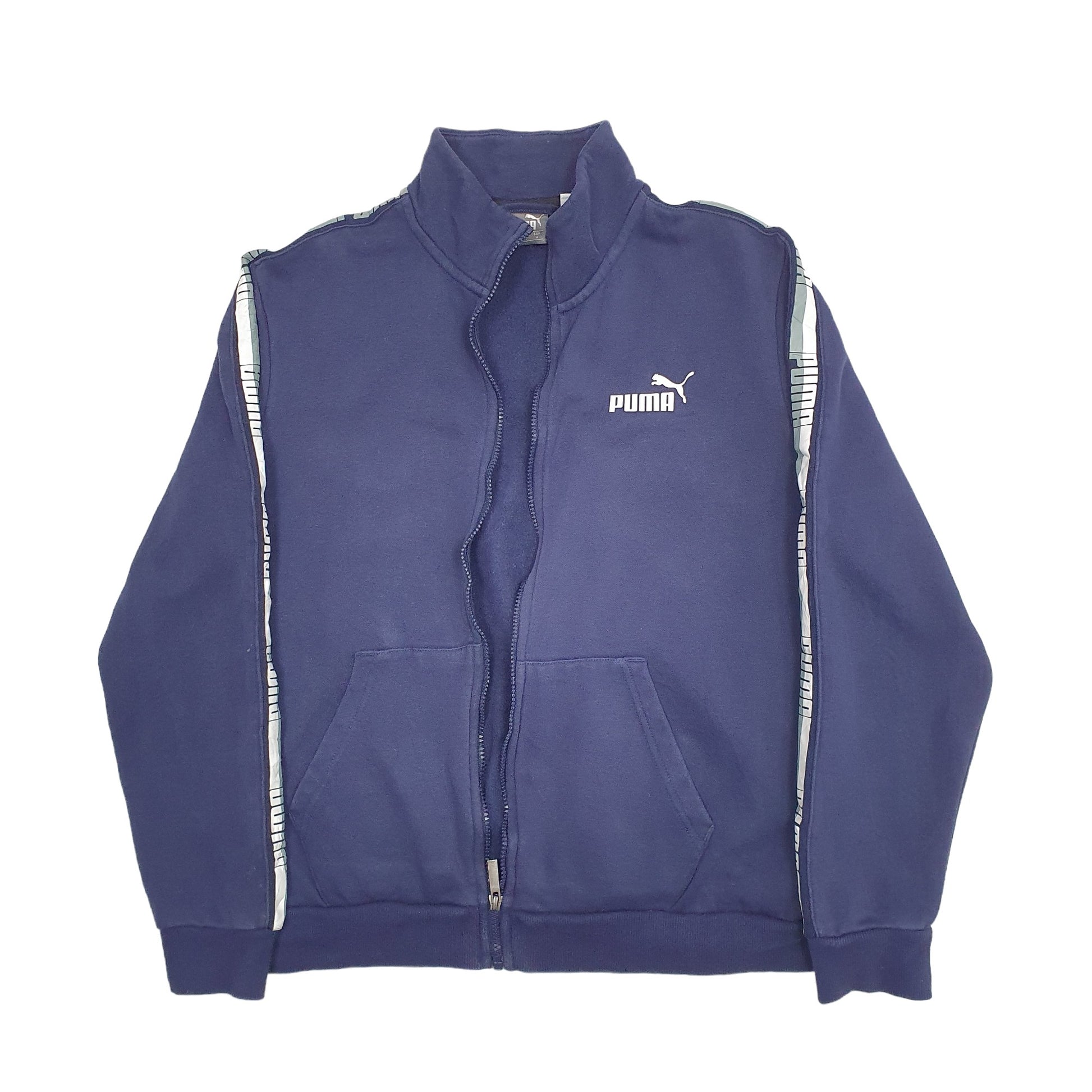 Mens Blue Adidas  Full Zip Jumper