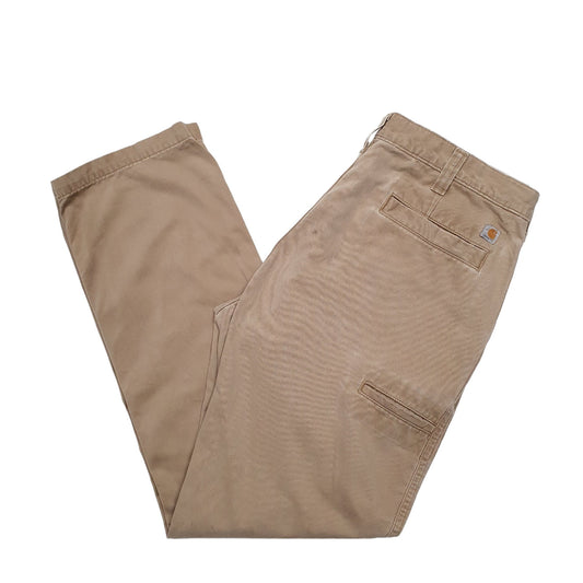 Mens Beige Carhartt  Carpenter Trousers