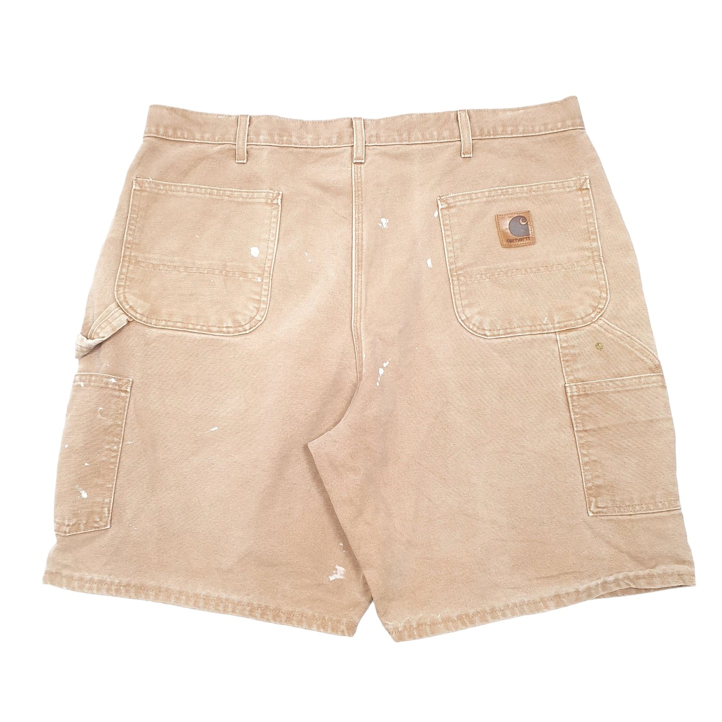 Mens Tan Carhartt B25 Made In USA Carpenter Shorts