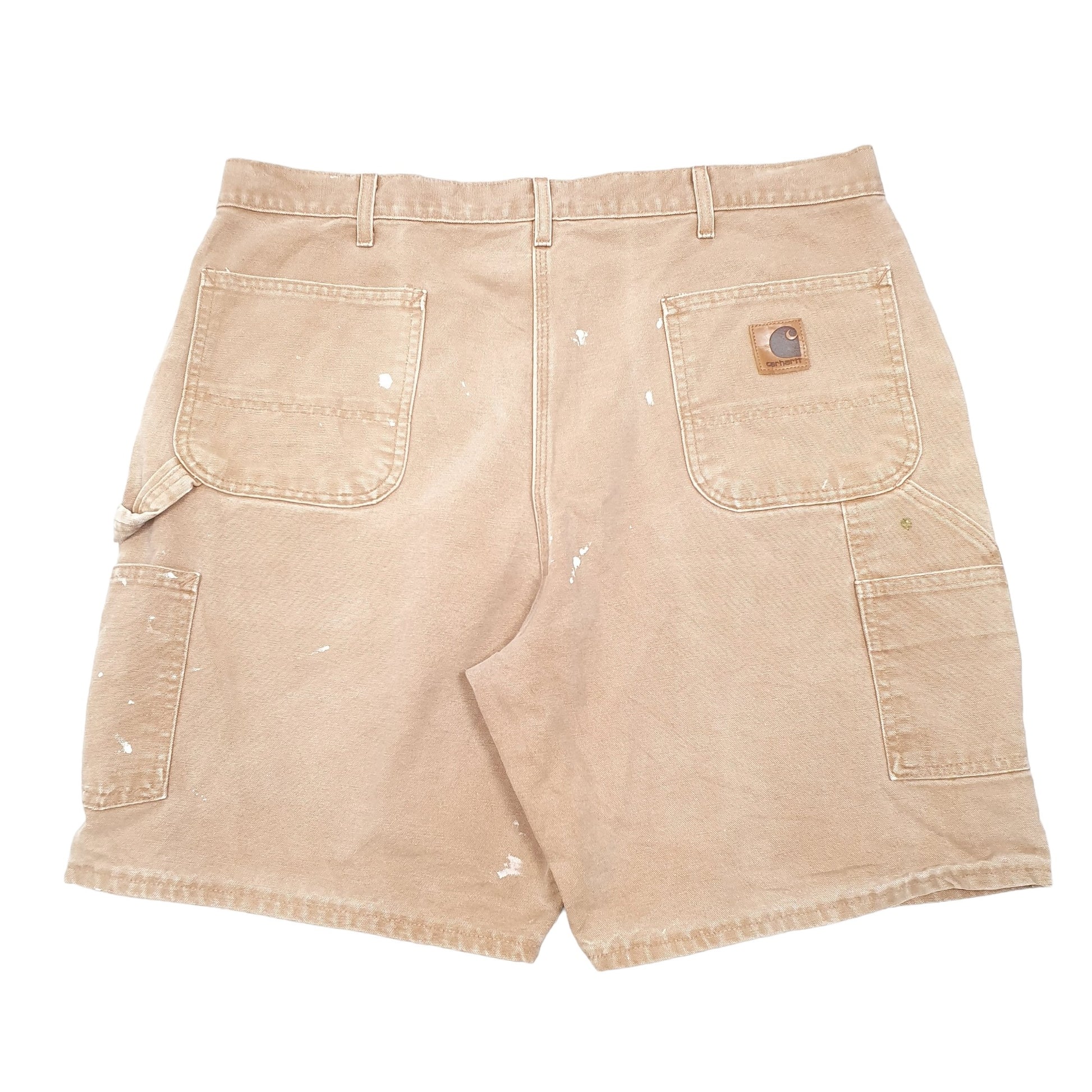 Mens Tan Carhartt B25 Made In USA Carpenter Shorts