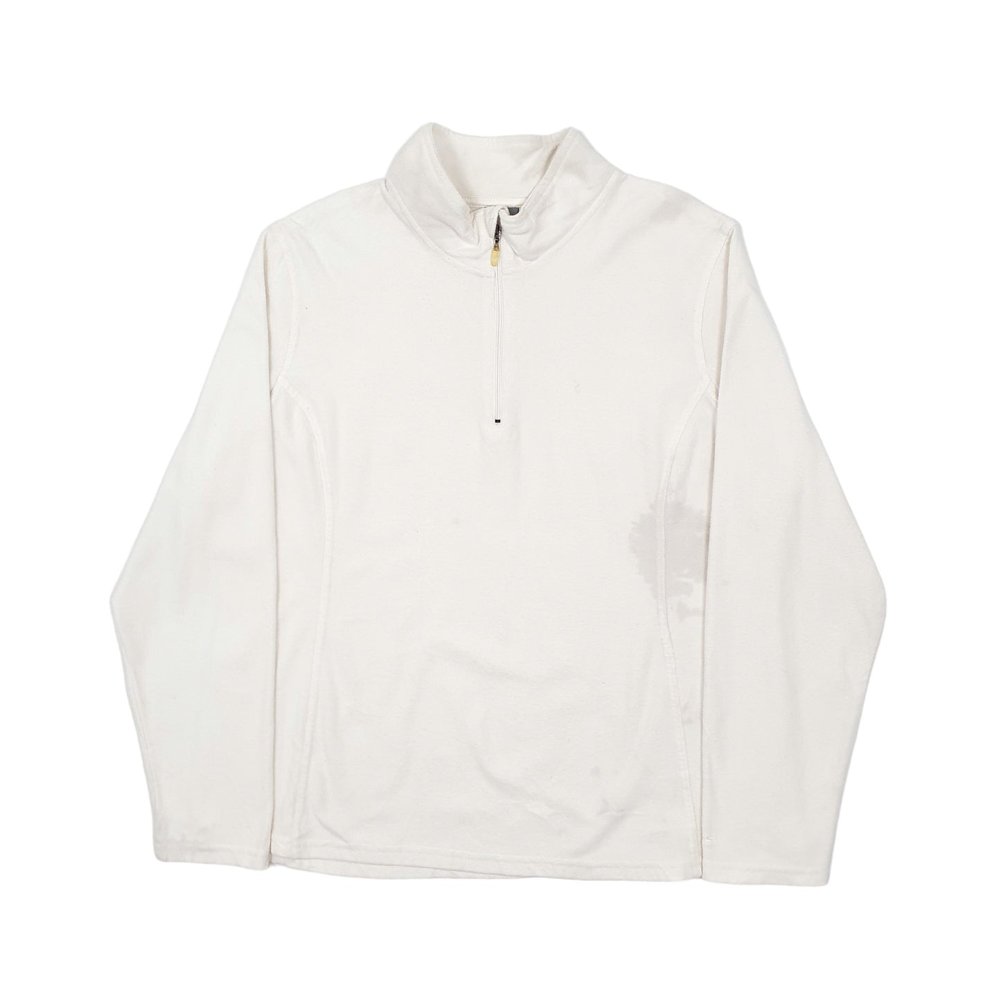 Womens Cream Champion  Quarter Zip Jumper