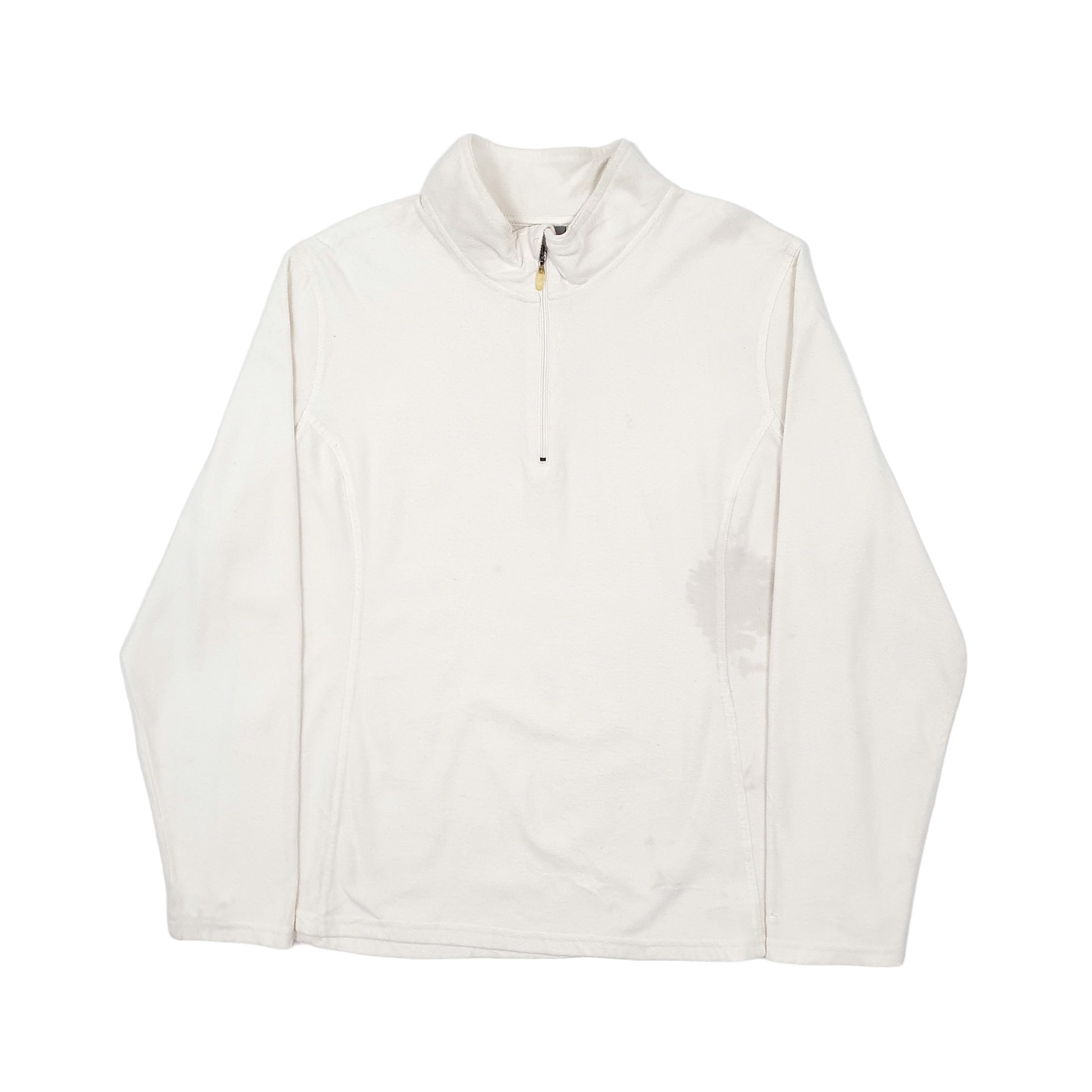 Womens Cream Champion  Quarter Zip Jumper