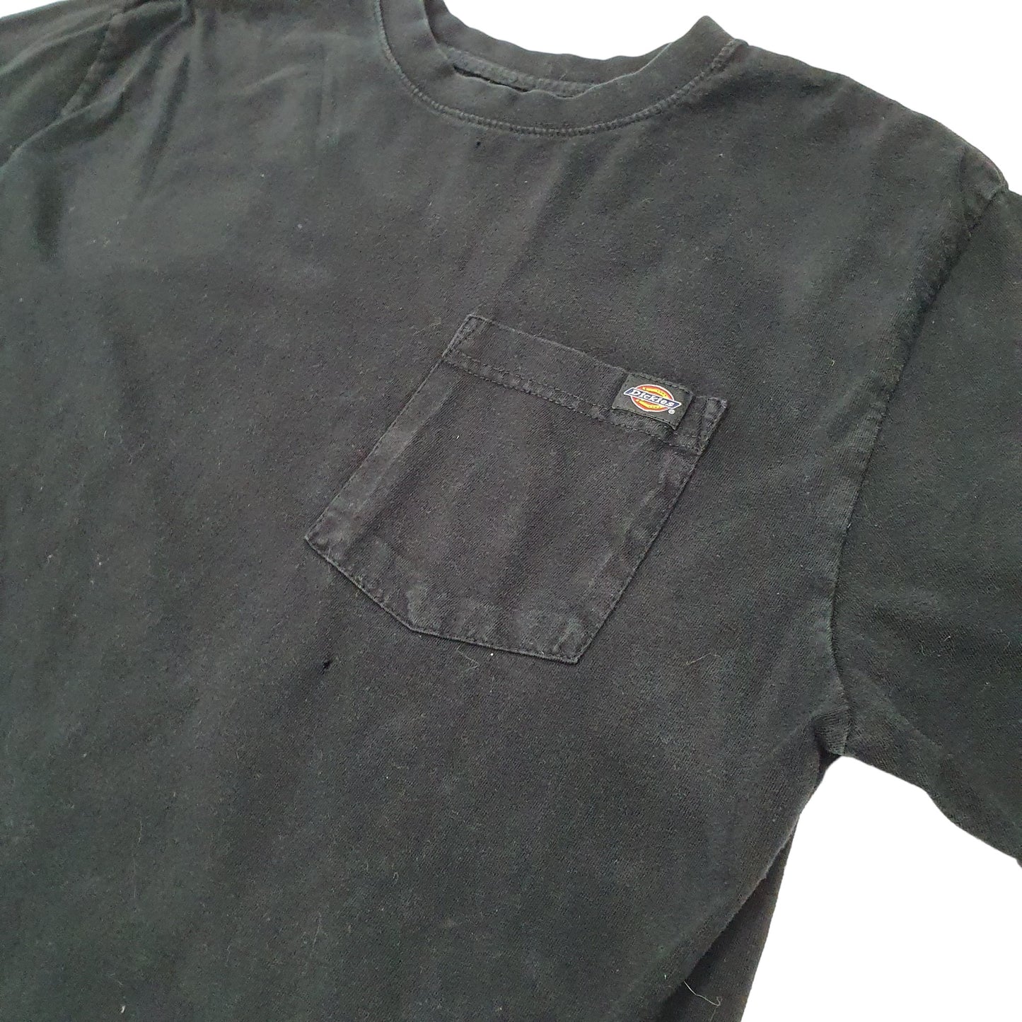 Mens Black Dickies Pocket Workwear Short Sleeve T Shirt