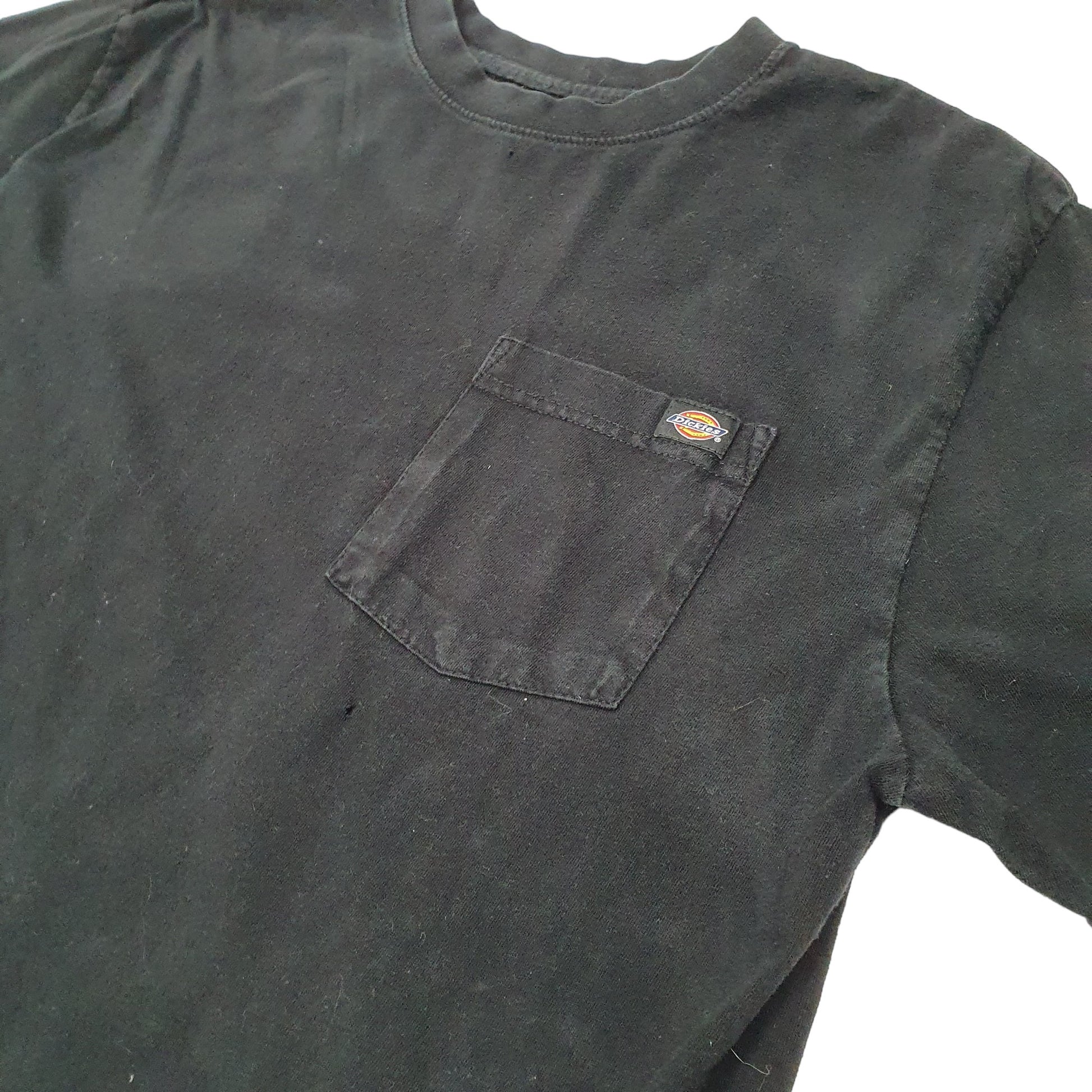 Mens Black Dickies Pocket Workwear Short Sleeve T Shirt