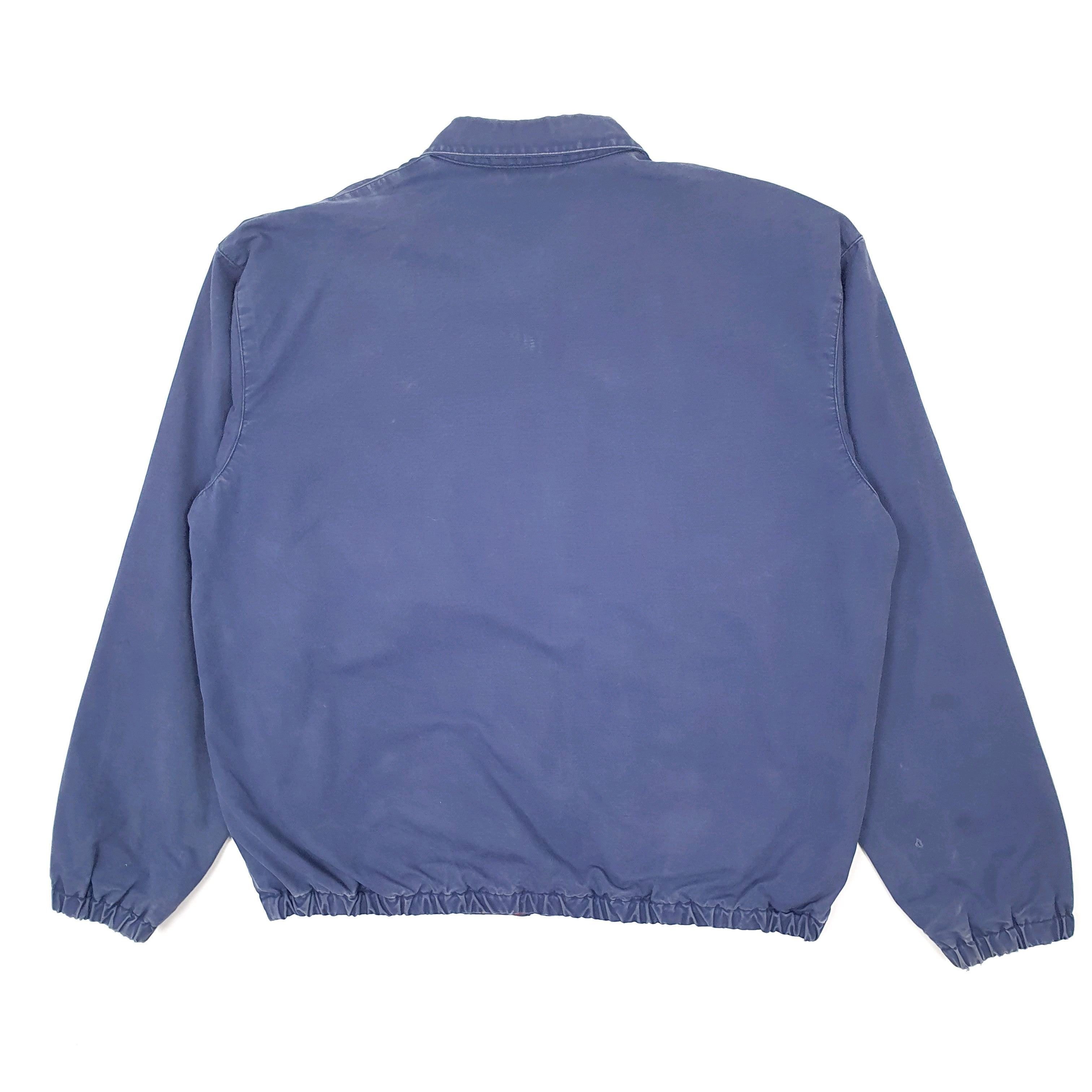 1990's Polo Ralph Lauren ネイビー ダウンジャケット Vintage 1990s Polo Ralph Lauren Navy Blue Red Gold Pullover Nylon