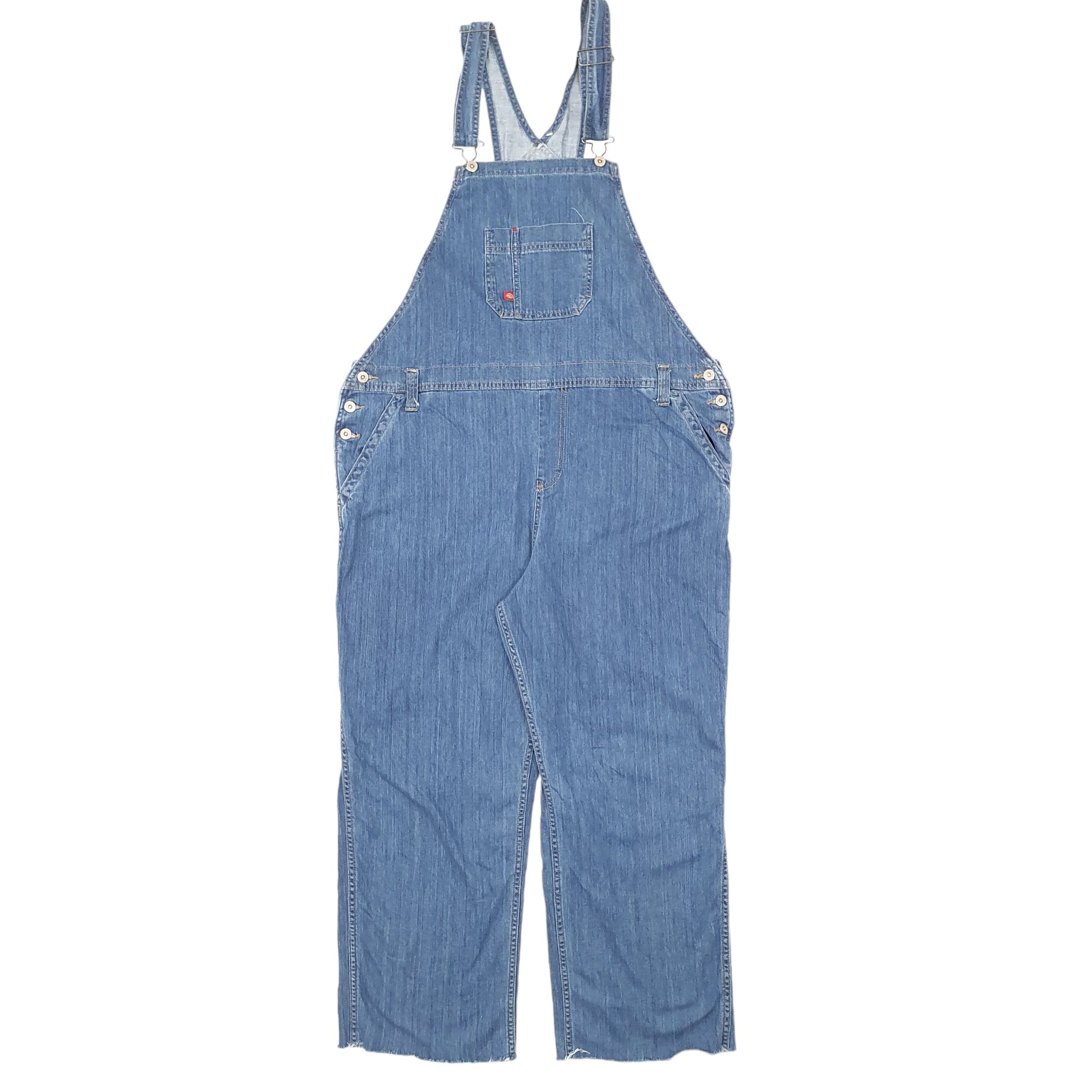 Mens Blue Dickies Denim Overalls Jeans Bib Dungaree Trousers