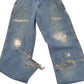 Mens Blue Carhartt Carpenter Flame Resistant 290-83 JeansW34 L32
