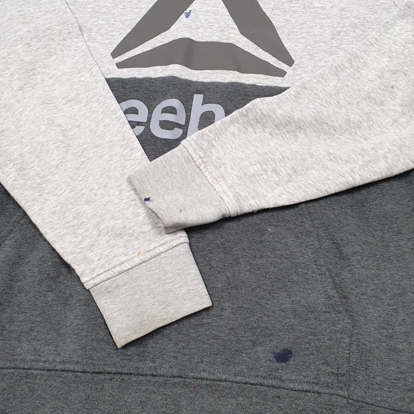 Mens Grey Reebok  Hoodie Jumper