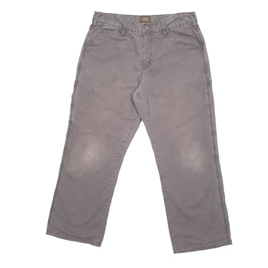 Mens Grey Schmidt Lined Winter Thermal Carpenter Trousers