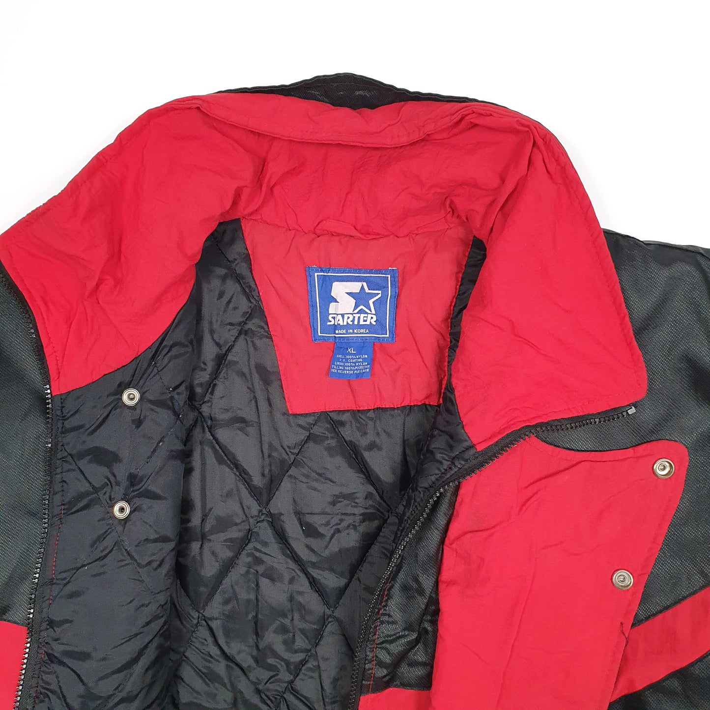 Mens Red Starter Vintage 1990s Nebraska Huskers USA College  Coat