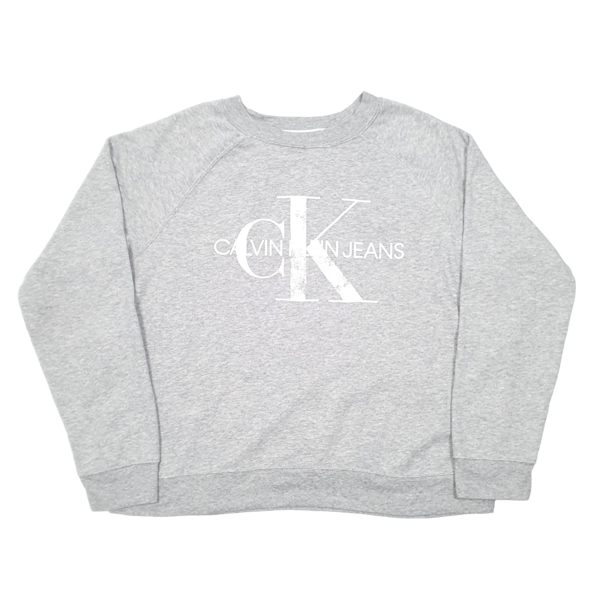 Womens Grey Calvin Klein  Crewneck Jumper