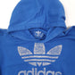 Mens Blue Adidas Originals  Hoodie Jumper