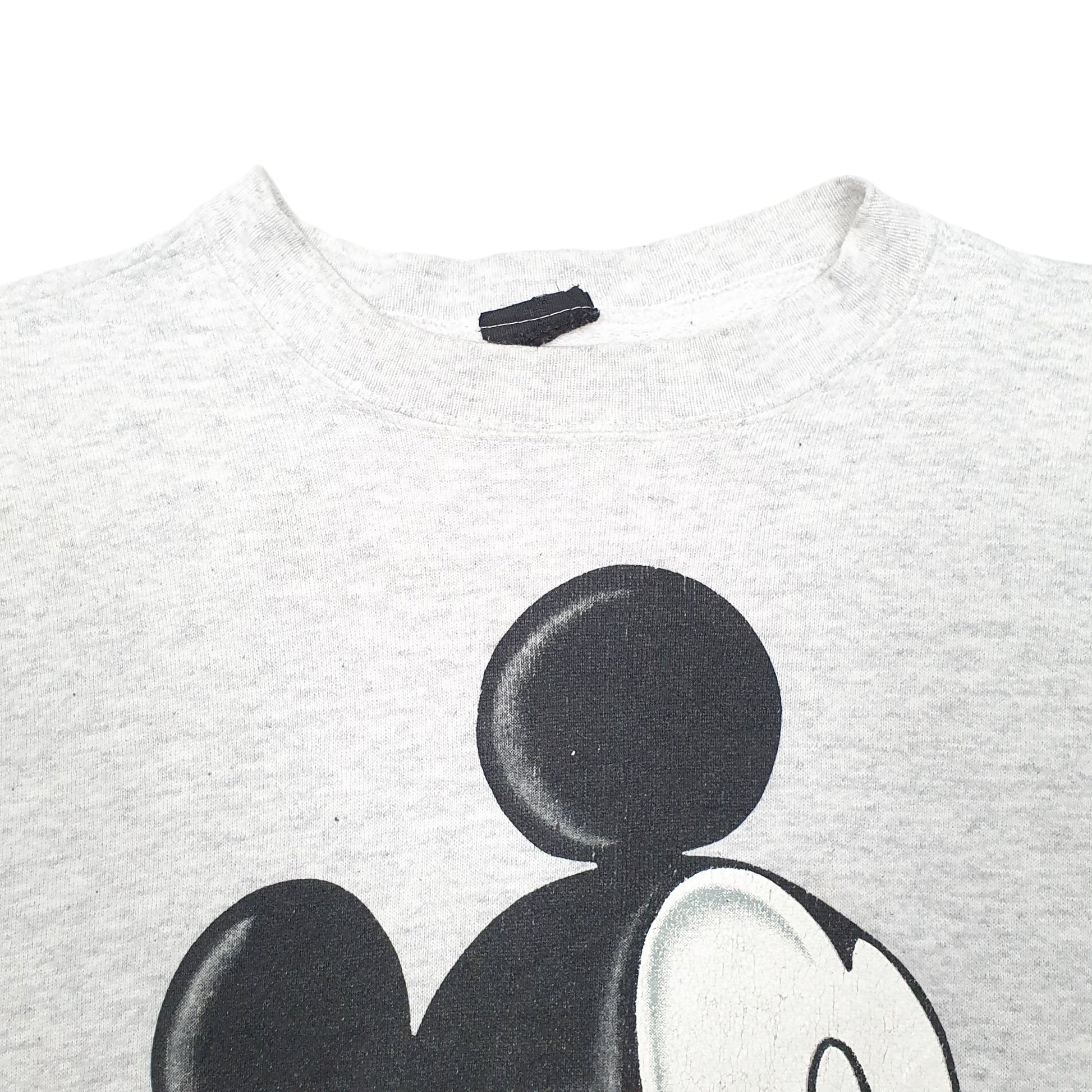 Mens Grey Mickey Mouse Disney Crewneck Jumper