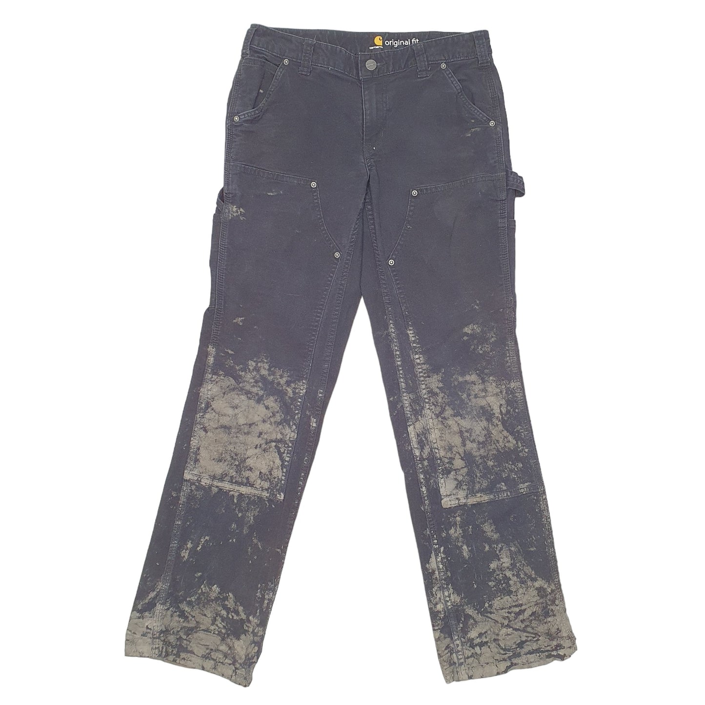 Womens Black Carhartt Carpenter Double Knee Carpenter Trousers