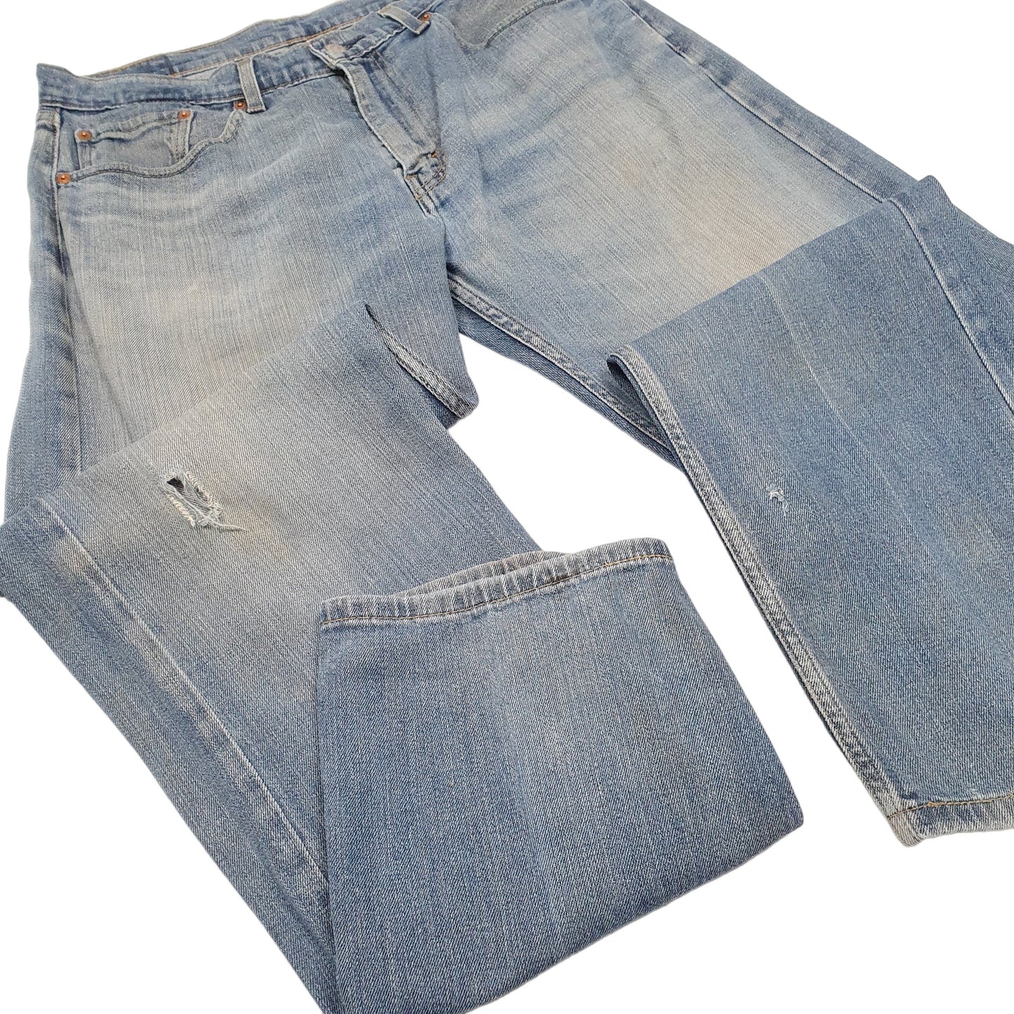 Mens Blue Levis  505 JeansW34 L32