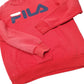 Mens Red Fila  Hoodie Jumper