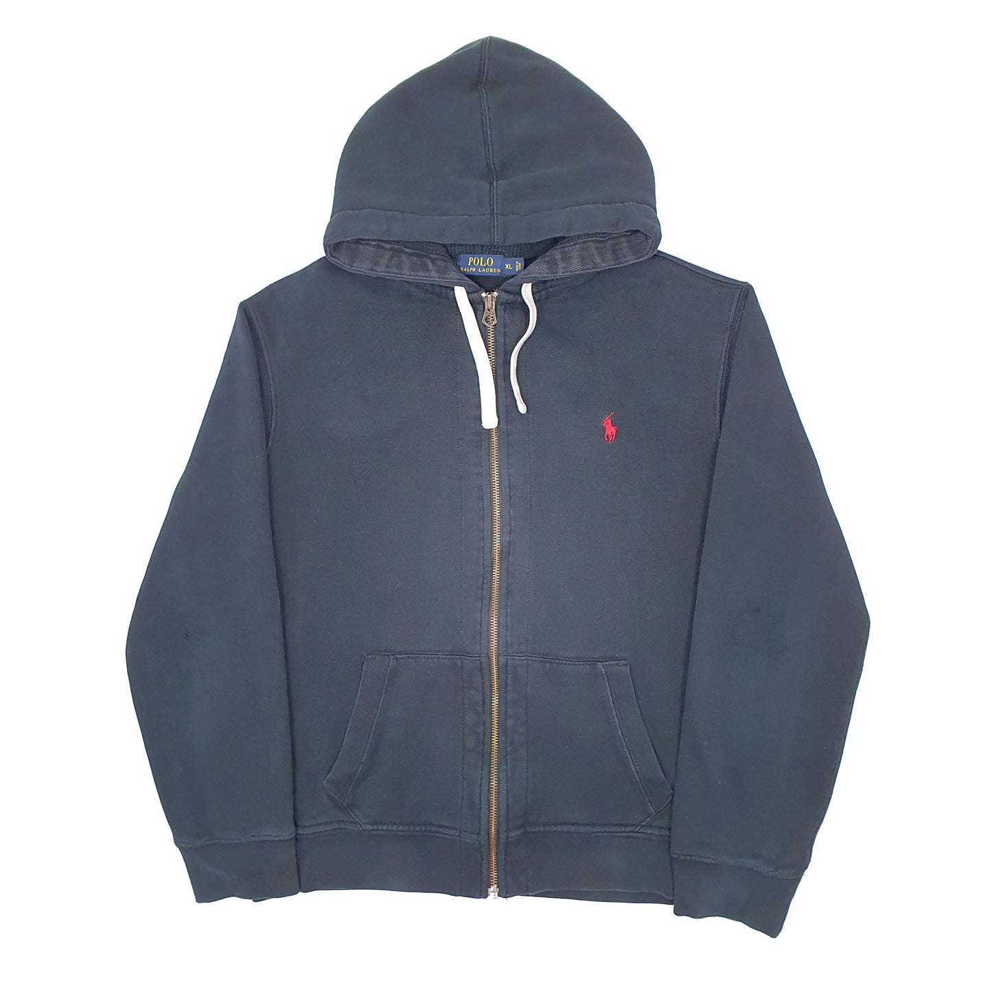 Mens Black Polo Ralph Lauren Hoodie Full Zip Jumper