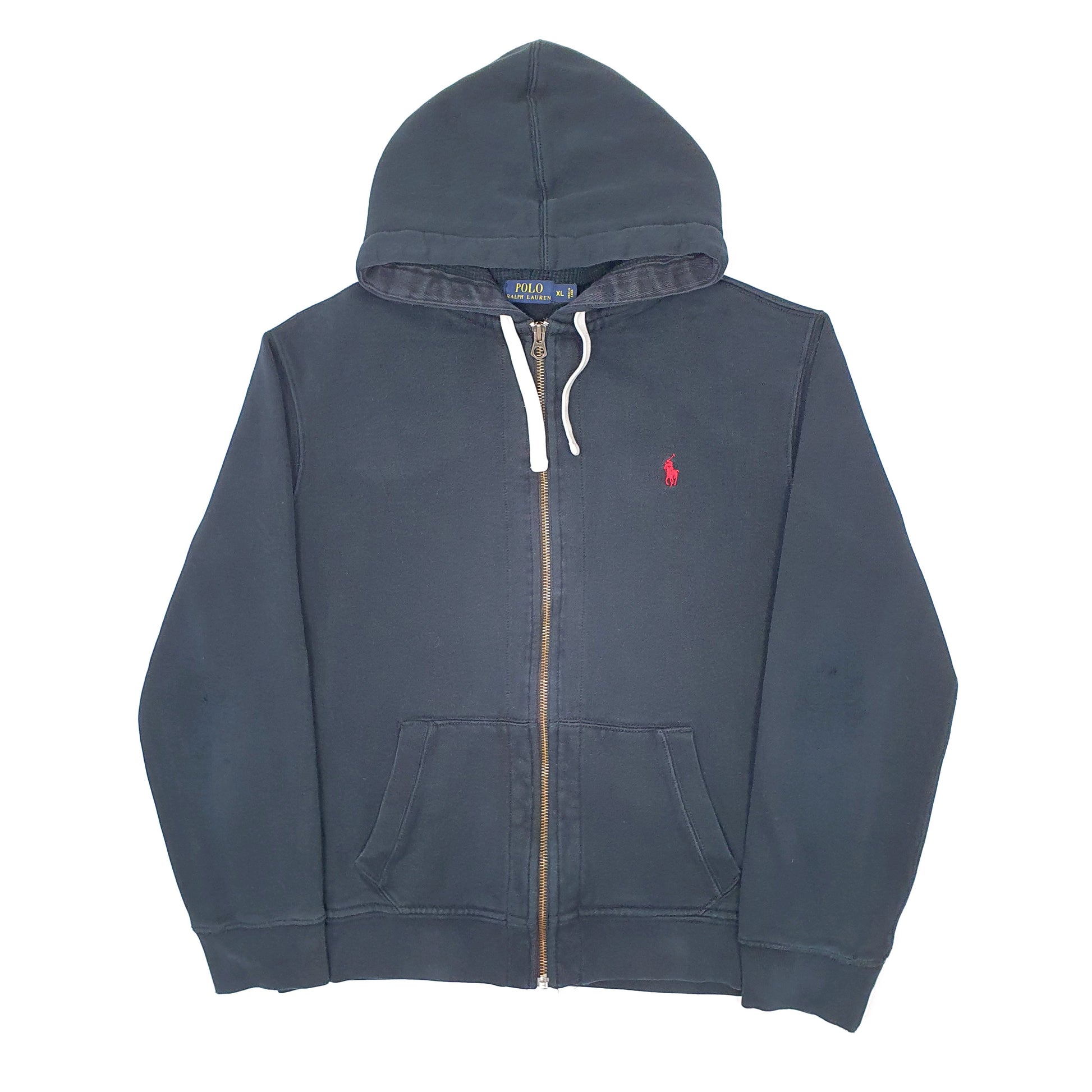 Mens Black Polo Ralph Lauren Hoodie Full Zip Jumper