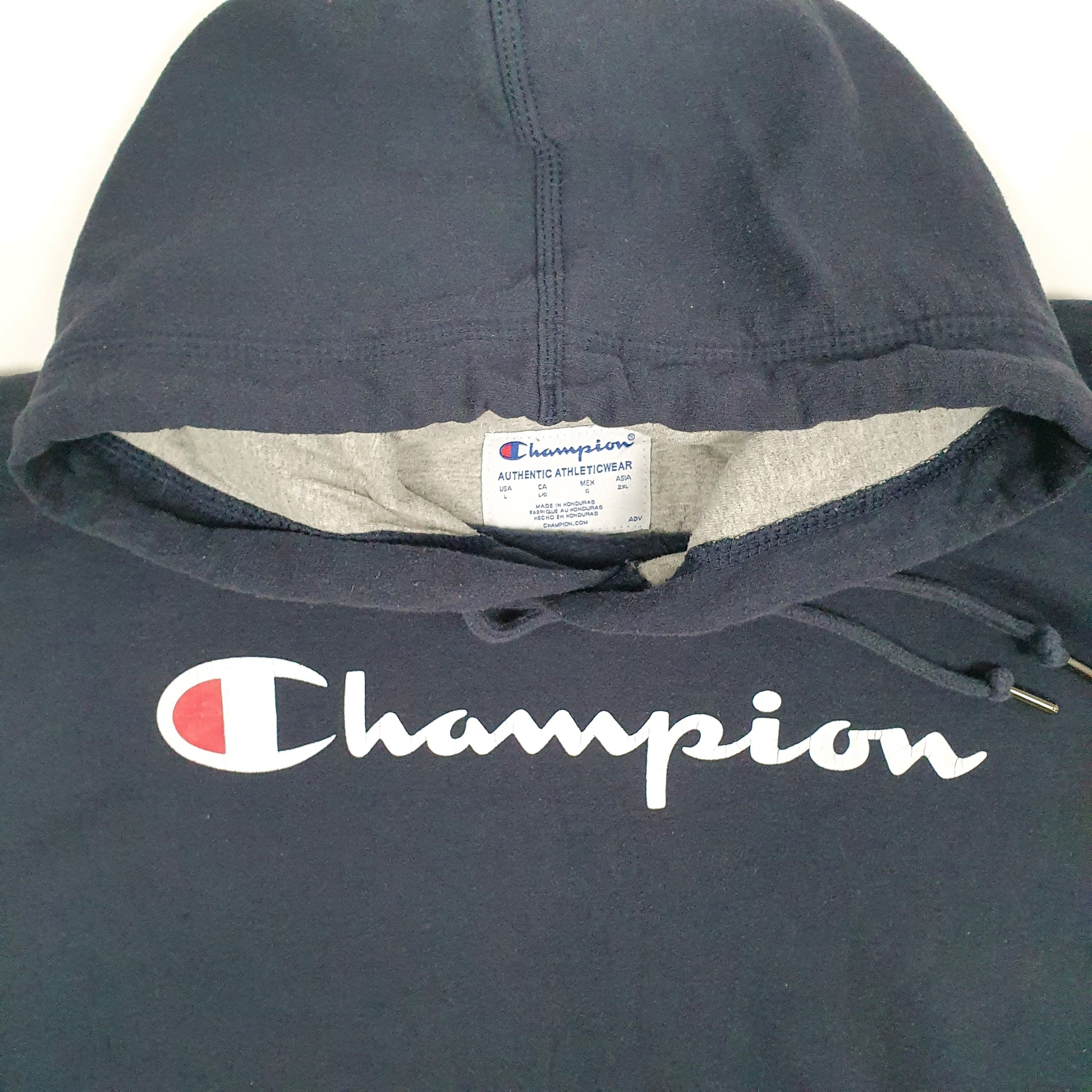 Mens Navy Champion  Hoodie Jumper