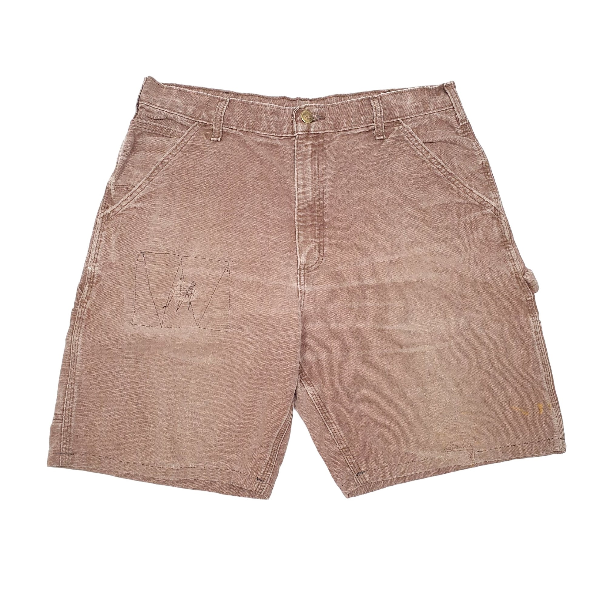 Mens Brown Carhartt B11 Carpenter Shorts
