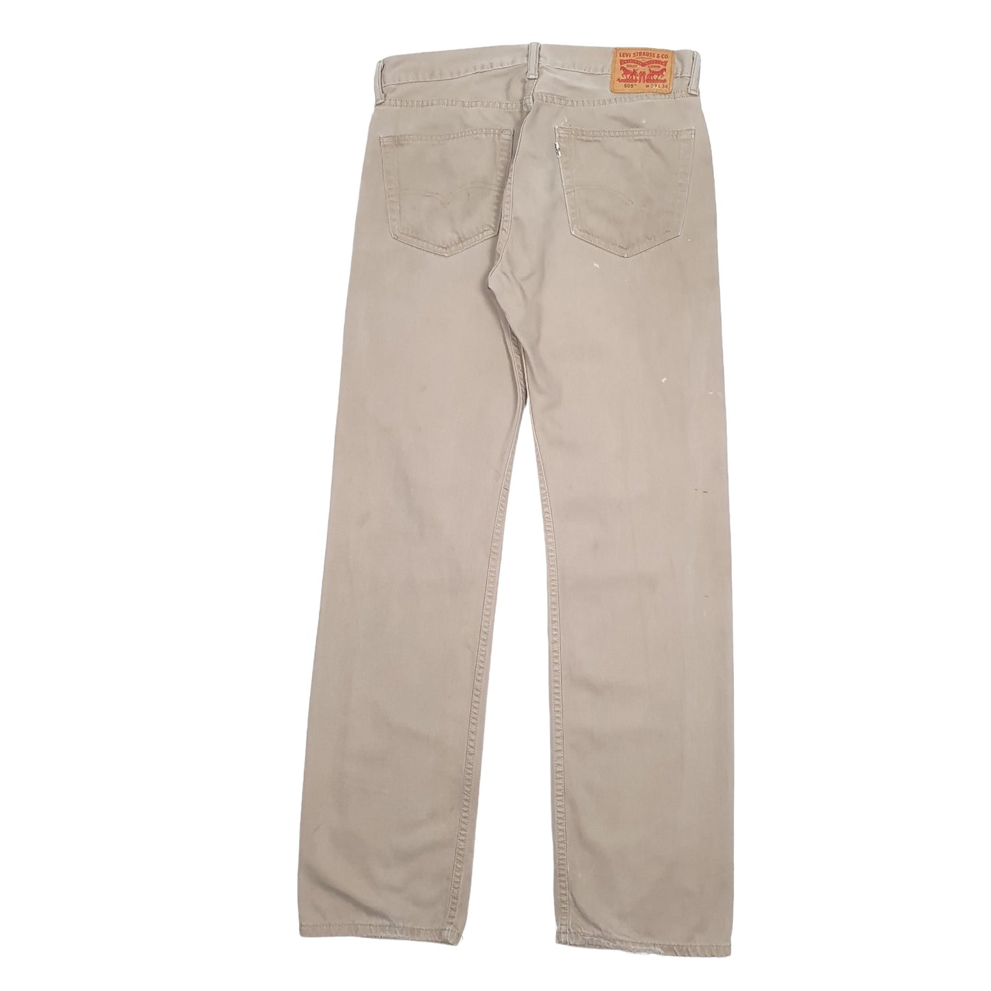 Mens Beige Levis  505 JeansW33 L34