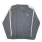 Mens Black Puma Active Top Gym Running Full Zip Jumper