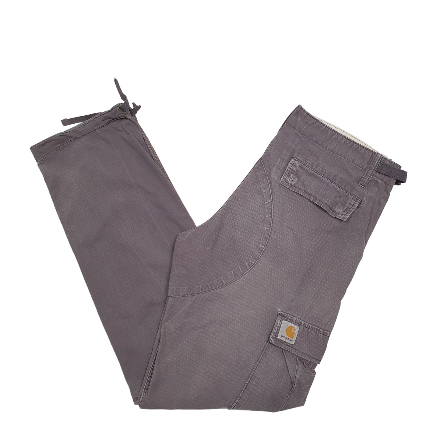 Mens Grey Carhartt Ripstop Cargo Trousers