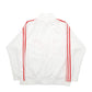 Womens White Adidas Spellout Full Zip Jumper