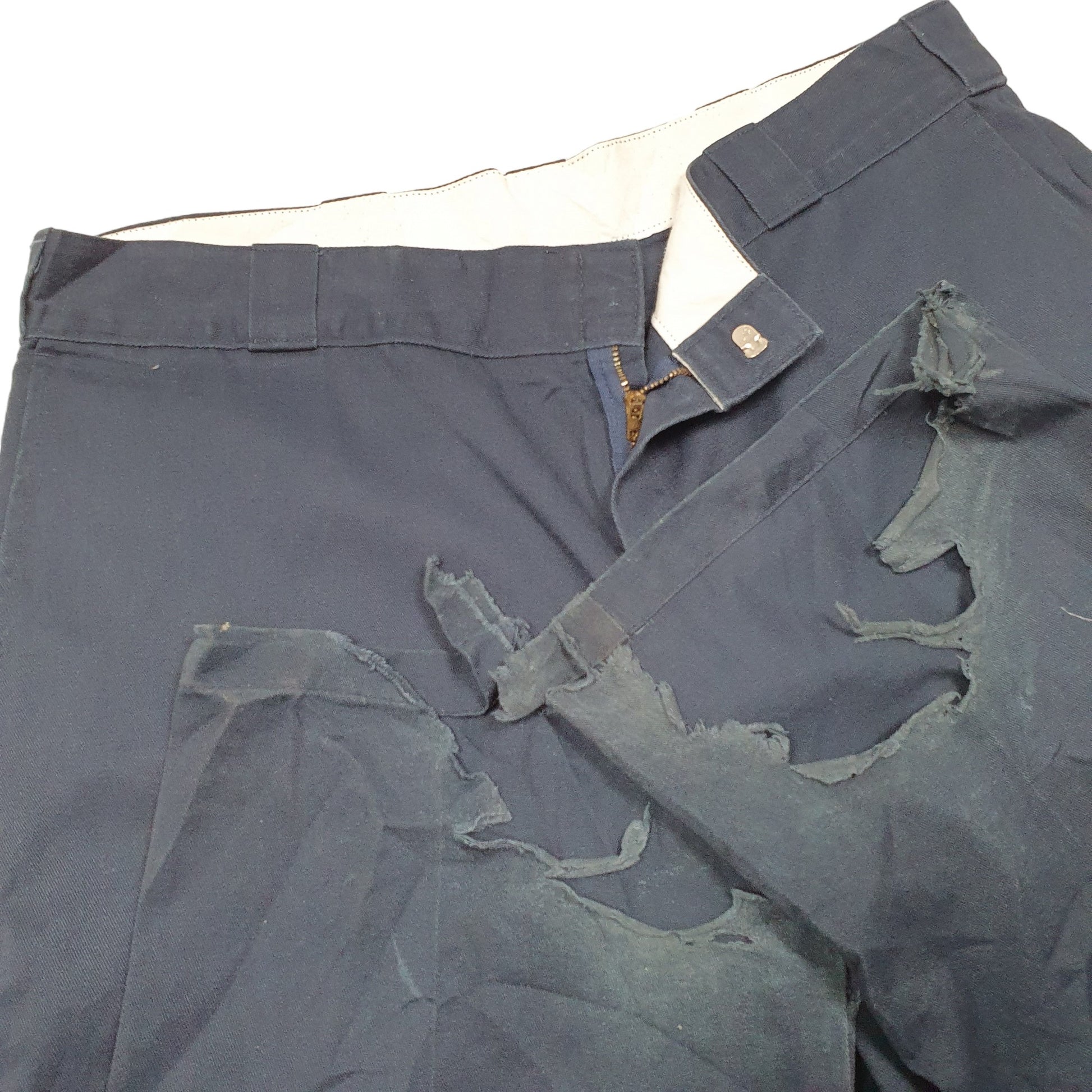 Mens Navy Dickies Work Pant Chino Trousers