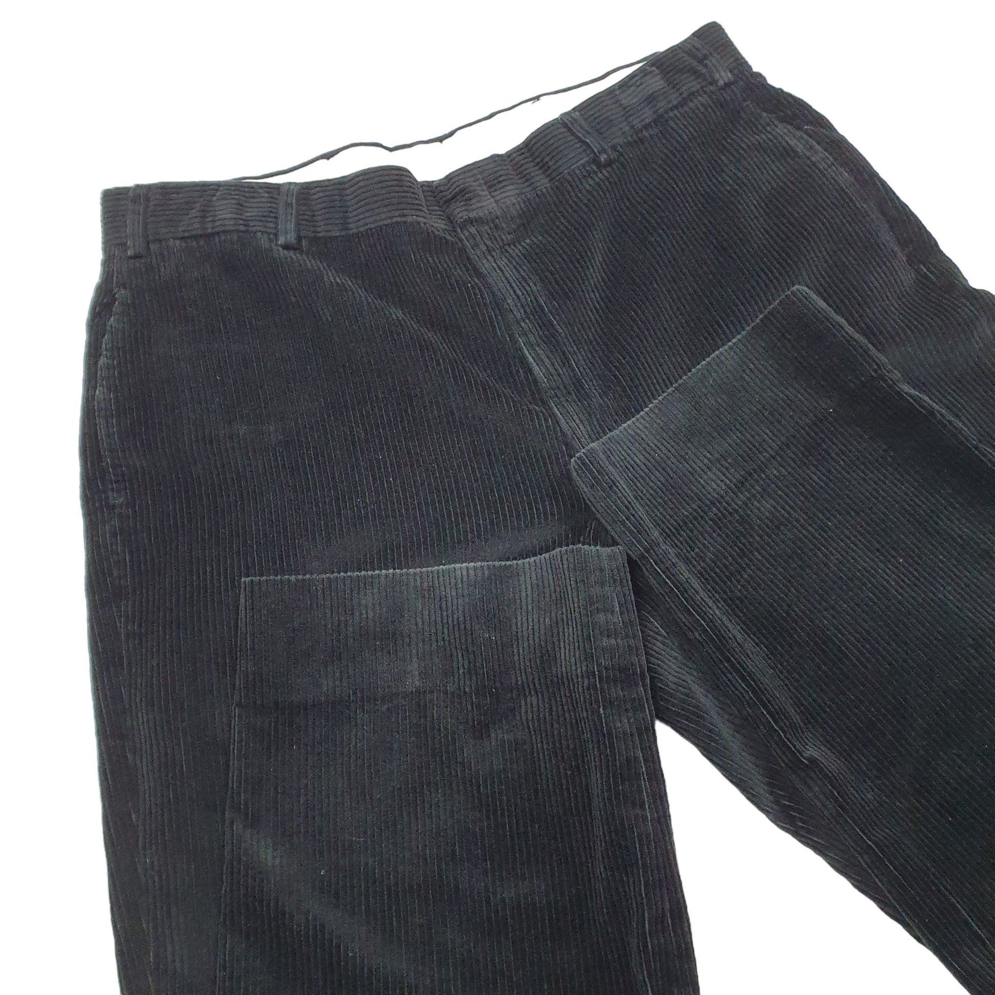 Mens Black Brooks Brothers  Corduroy Trousers