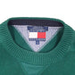 Mens Green Tommy Hilfiger Knit Crewneck Jumper