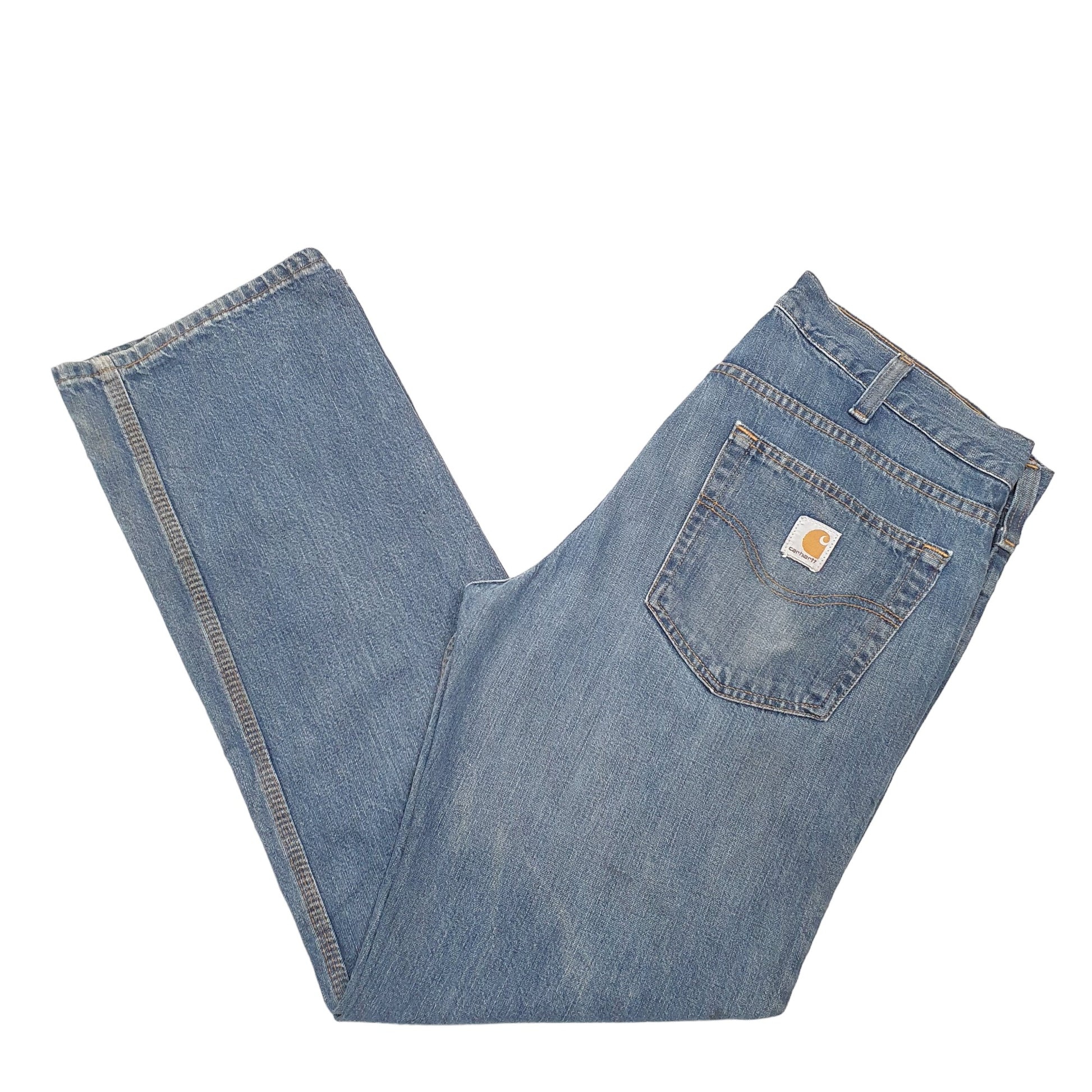 Mens Blue Carhartt Relaxed B320 JeansW36 L32