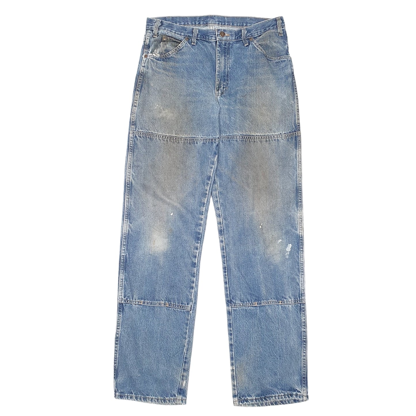 Mens Blue Dickies Double Knee Carpenter JeansW34 L36