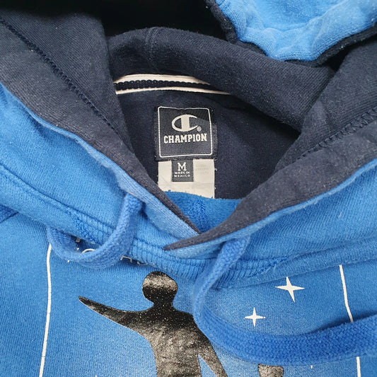 Mens Blue Champion 2009 Astronomy Strofes Hoodie Jumper