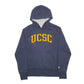 Mens Navy Champion Spellout USA College Hoodie Jumper