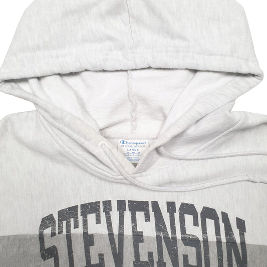 Womens Grey Champion Stevenson USA College Hoodie Jumper