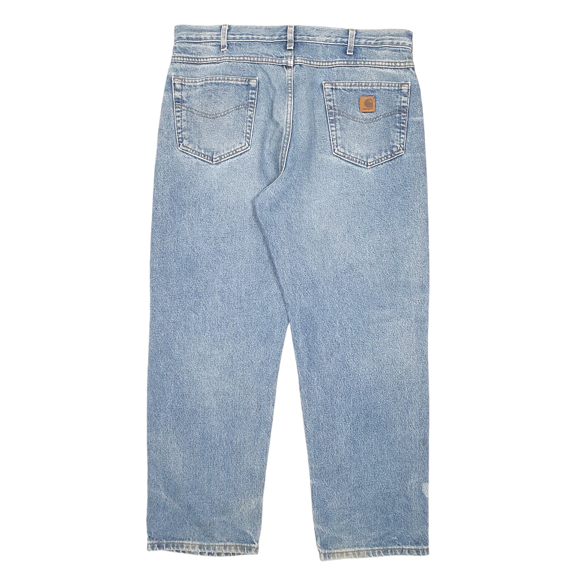 Mens Blue Carhartt Relaxed B160 JeansW38 L30