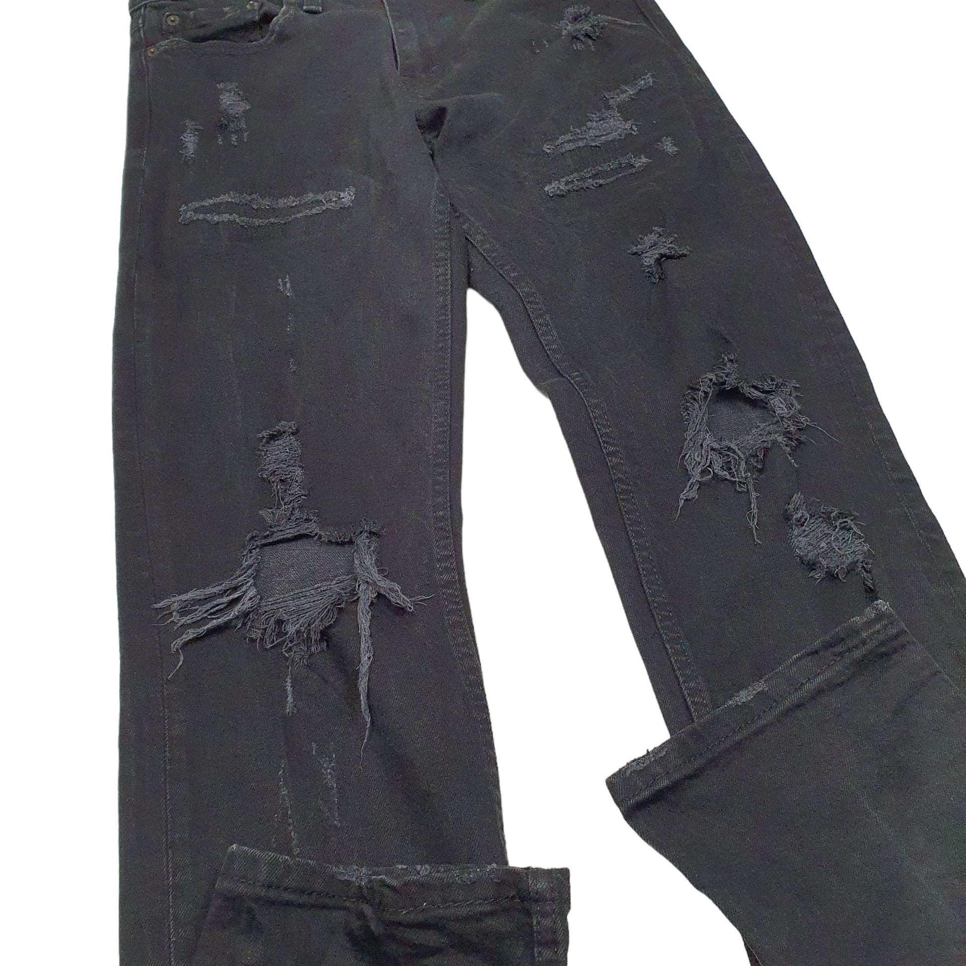 Mens Black Levis Distressed 511 JeansW30 L32