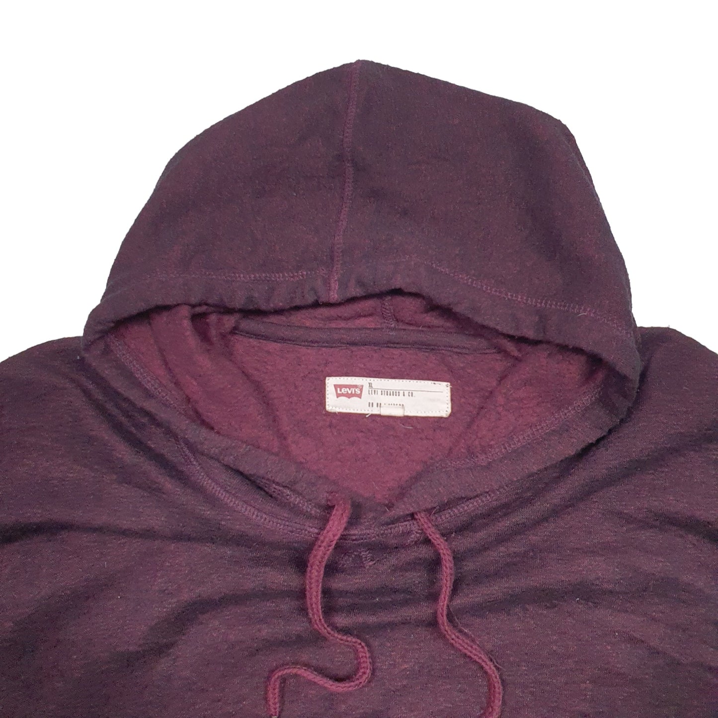 Mens Burgundy Levi's  Hoodie Jumper