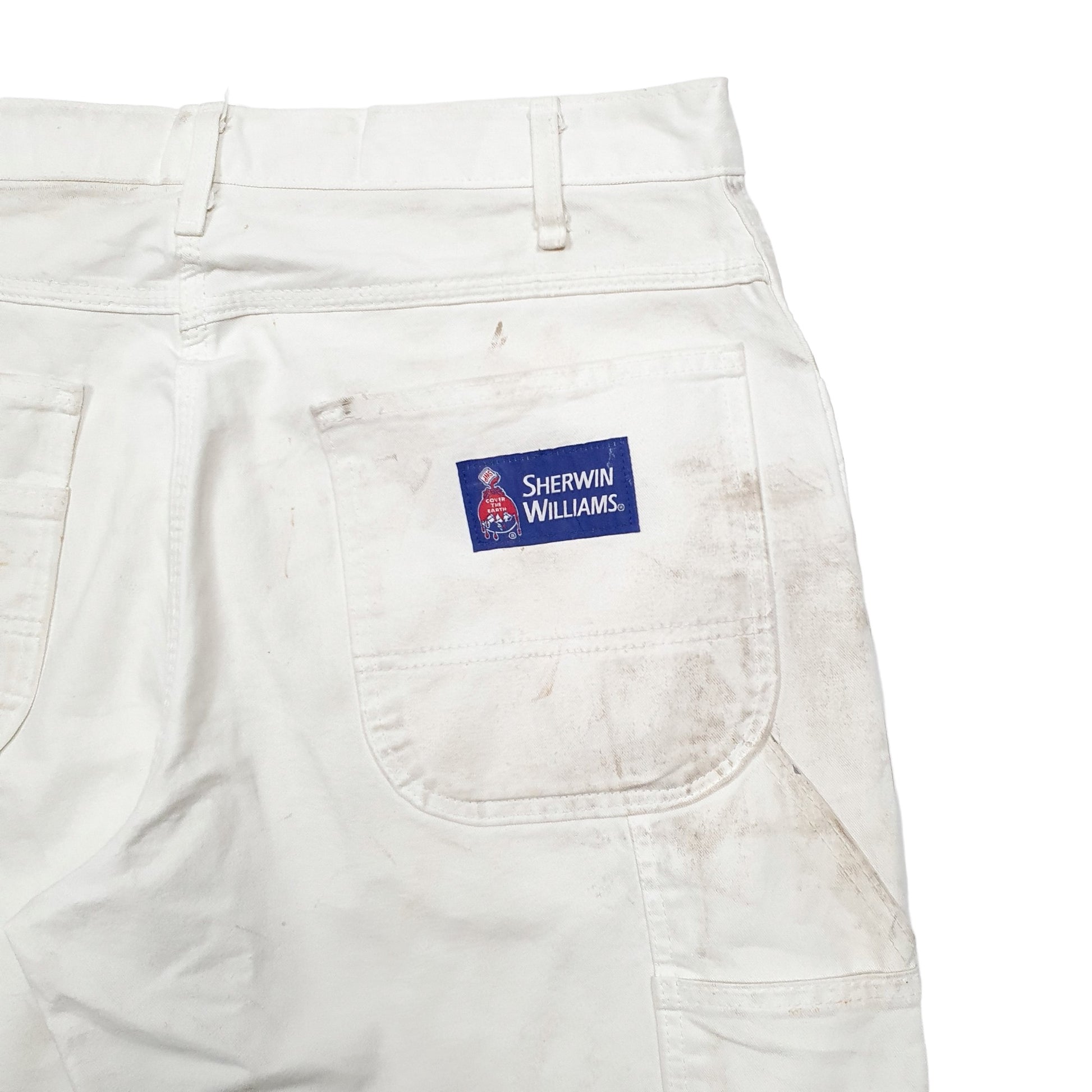 Mens White Dickies  Carpenter Shorts