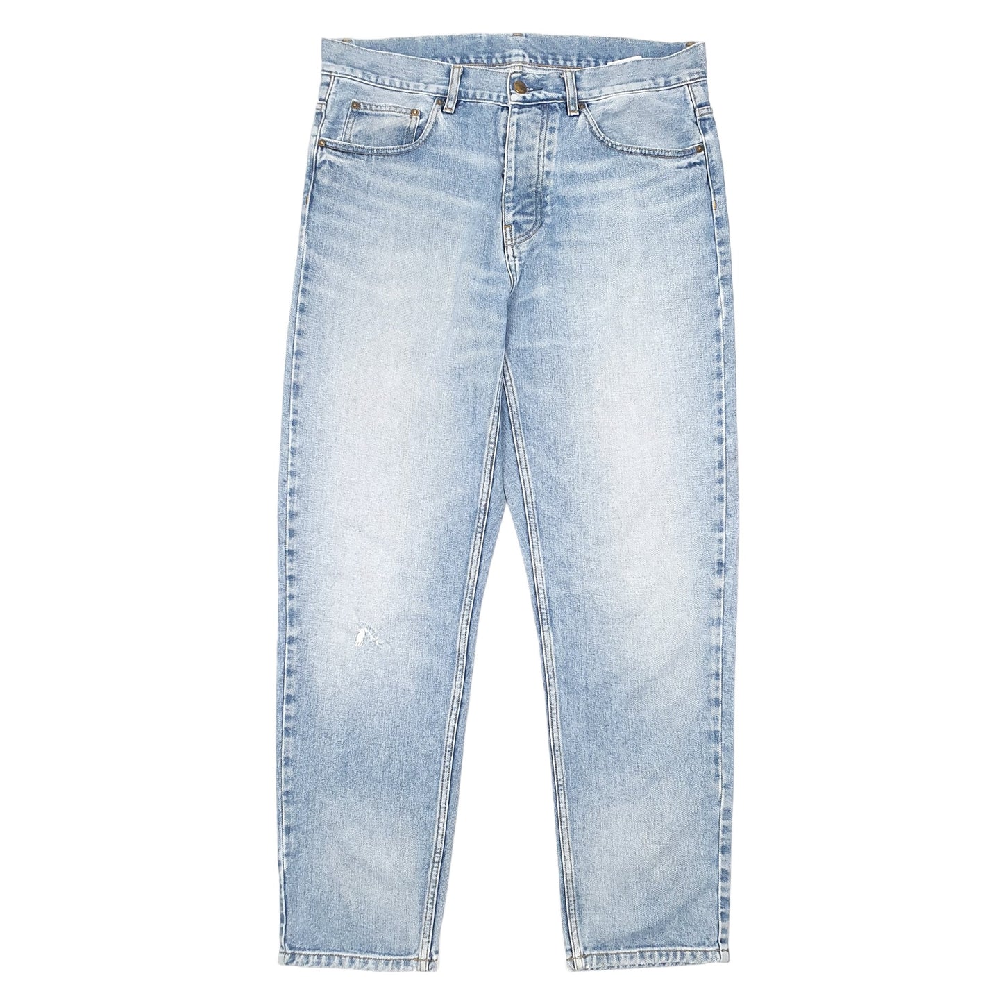 Mens Blue Carhartt Relaxed WIP Newel Pant Casual JeansW34 L30