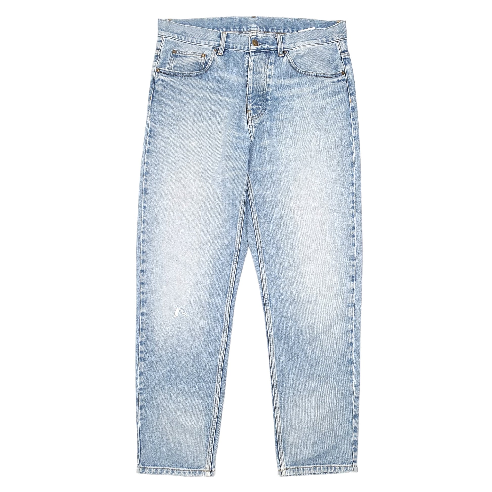 Mens Blue Carhartt Relaxed WIP Newel Pant Casual JeansW34 L30