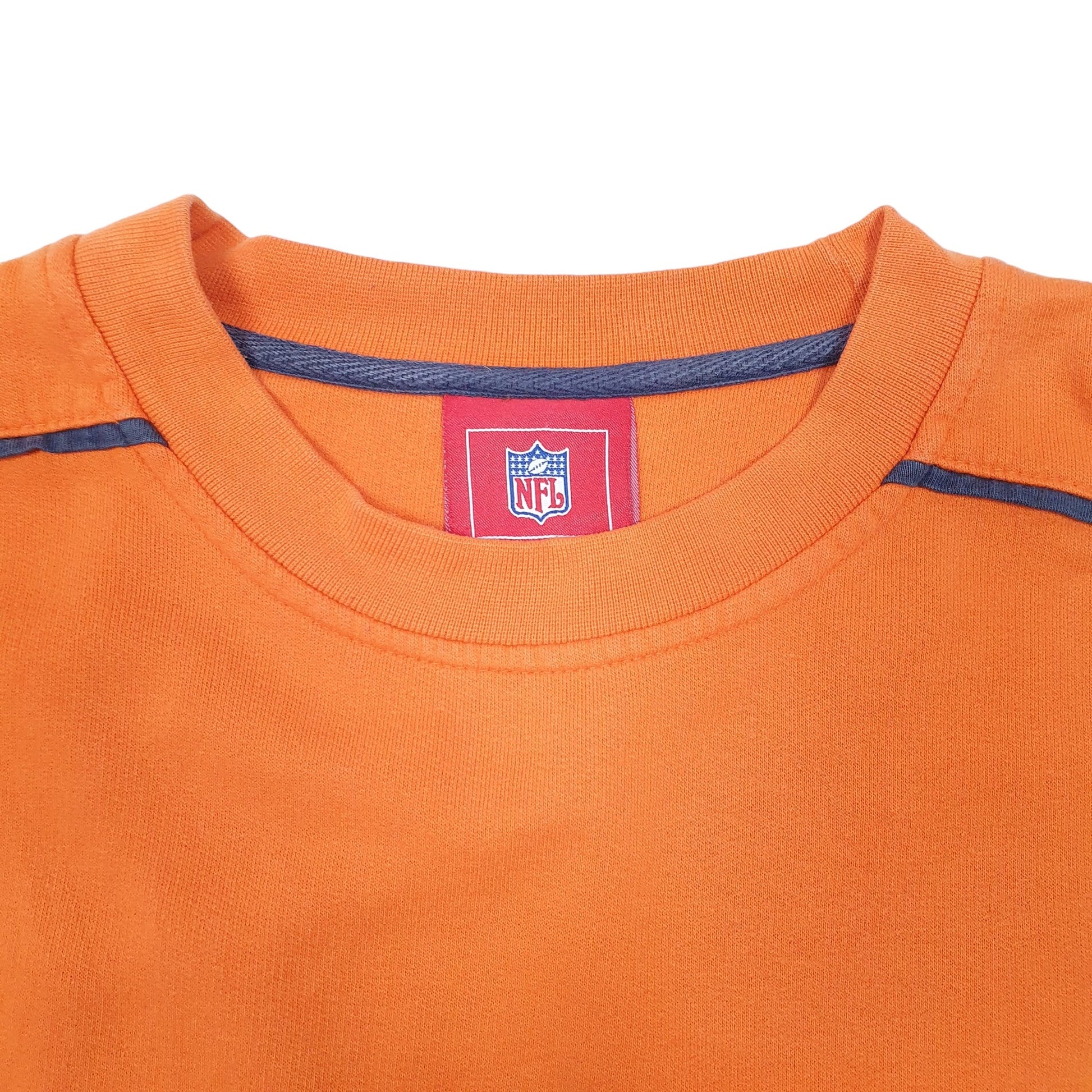 Mens Orange NFL Chicago Bears American Football Crewneck Jumper